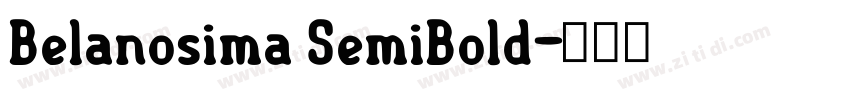 Belanosima SemiBold字体转换